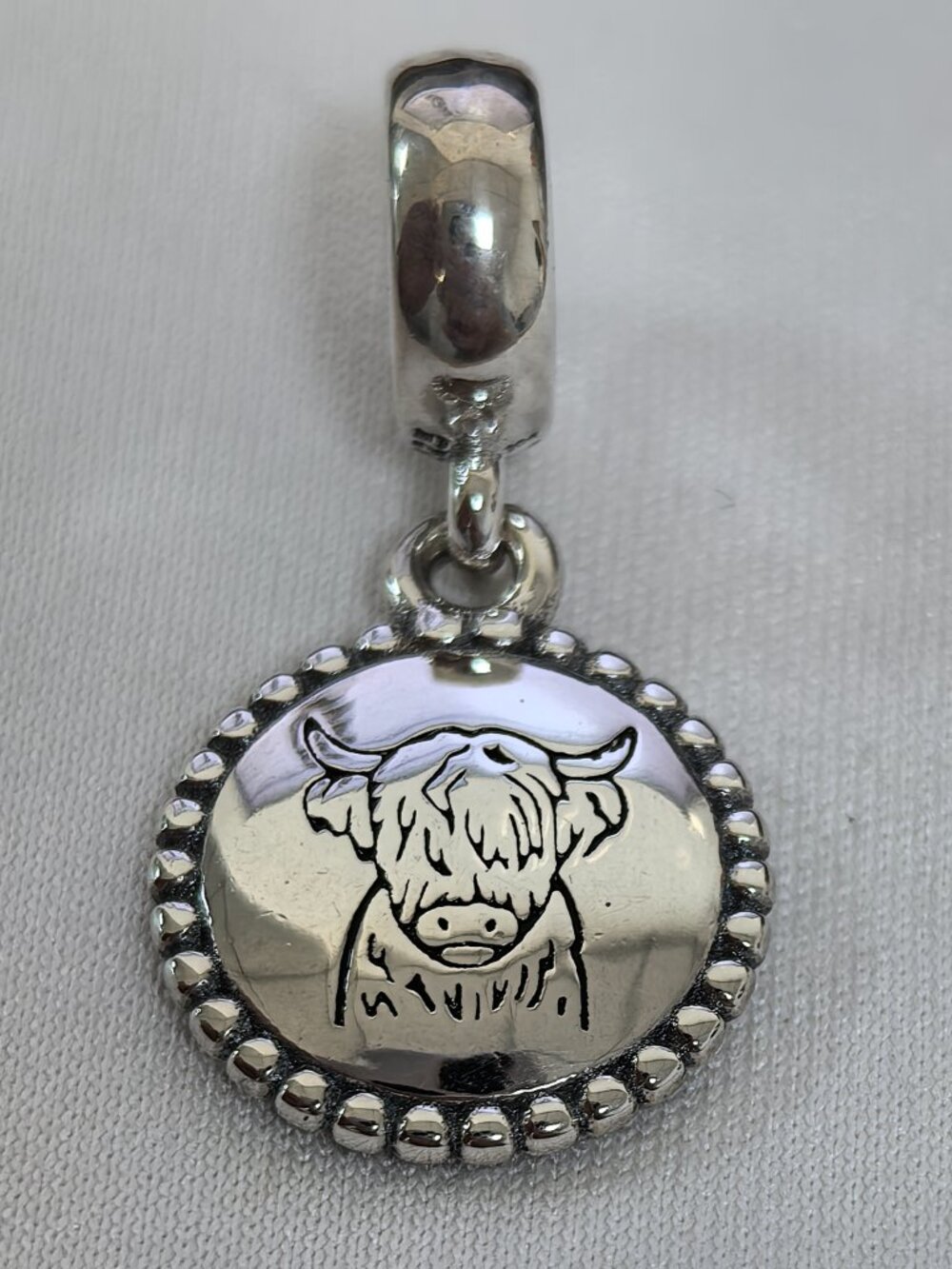 Pandora Scottish cattle Exclusive Charm Pendant, S925 Silver Jewelry